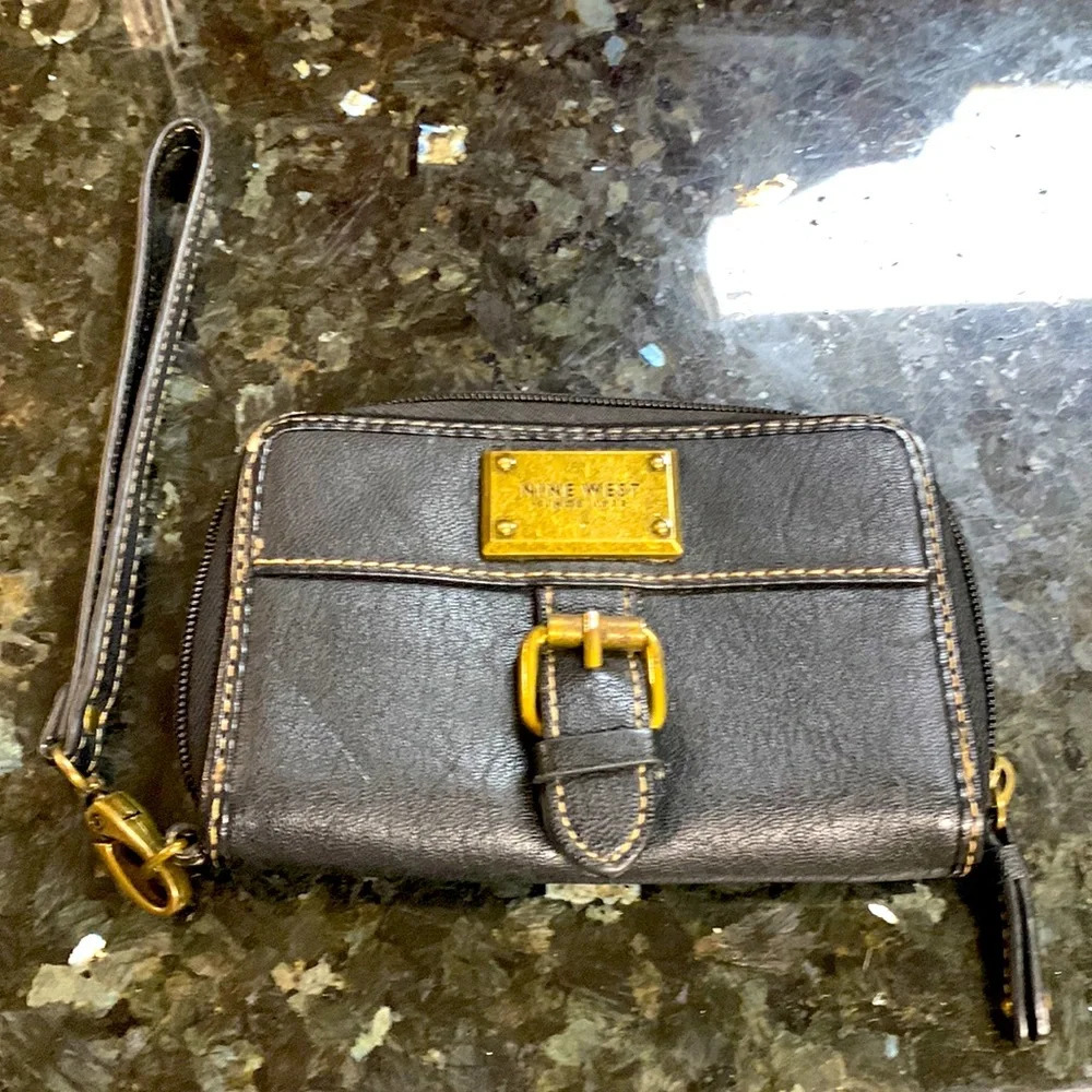Nine West Black Wristlet Wallet